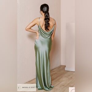 Nadia Revelry Sage green dress